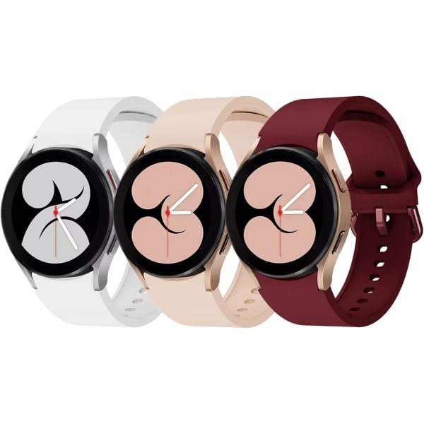 Kompatibel med Galaxy Watch 4 5 Serie Armbånd Blød Silikone Rem Sportsrem til Samsung Galaxy Watch 4 /Galaxy Watch 4 Classic /Galaxy Watch 5