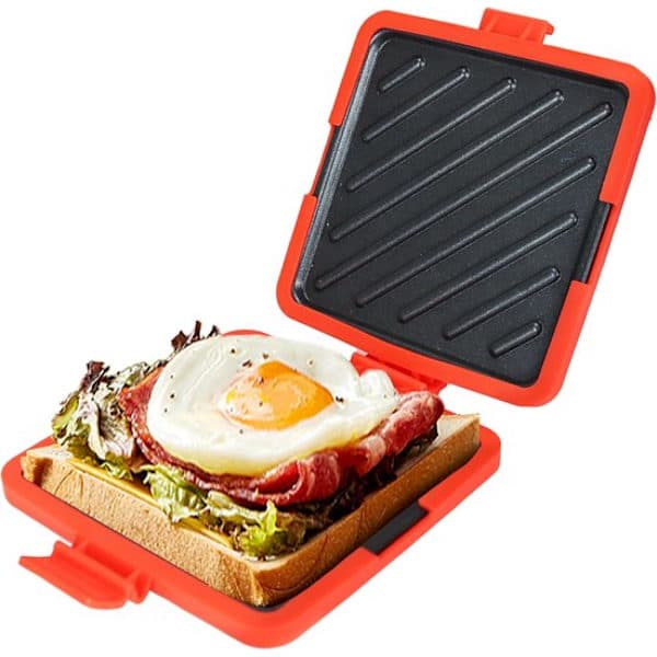 Toast sandwich maker, mikroovnstoaster, multifunktionel minitoaster