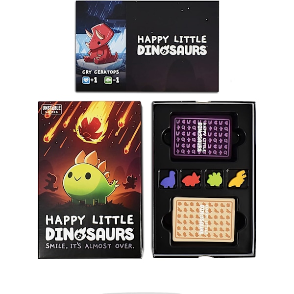 Happy Little Dinosaurs, Brettspill, Alder 8+, 2 til 4 spillere, 30 til 60 minutters spilletid