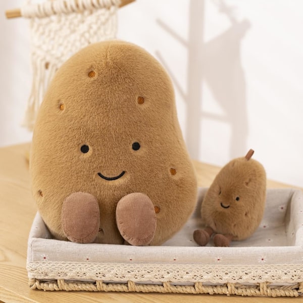 Stora Potatis Gosedjur - 24cm Sammetspotatiskuddar Fluffiga Leksaker för Pojkar och Flickor
