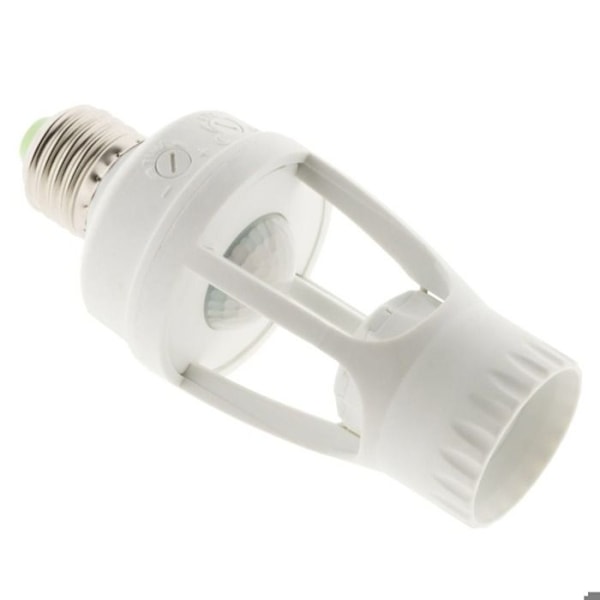 E27 glödlampssockel med integrerad sensor - Vit - Elexity