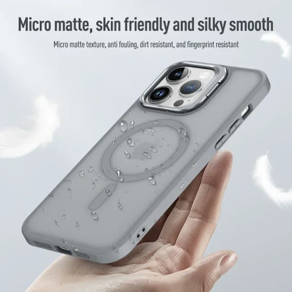 Mode Linse Stativ Magnetisk Telefoncover Til iPhone 16 15 14 Plus 13 Pro Max Til Magsafe Trådløs Oplader Stødsikker Beskyttelse Pink iPhone14pro iPhone14pro