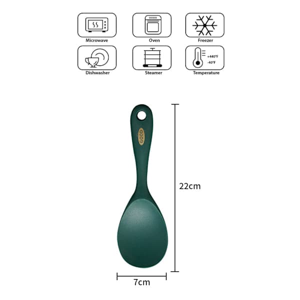 Silikonslev för matlagning, bekväm soppslev med non-stick-yta, perfekt för servering och omrörning, ergonomiskt utformat köksredskap