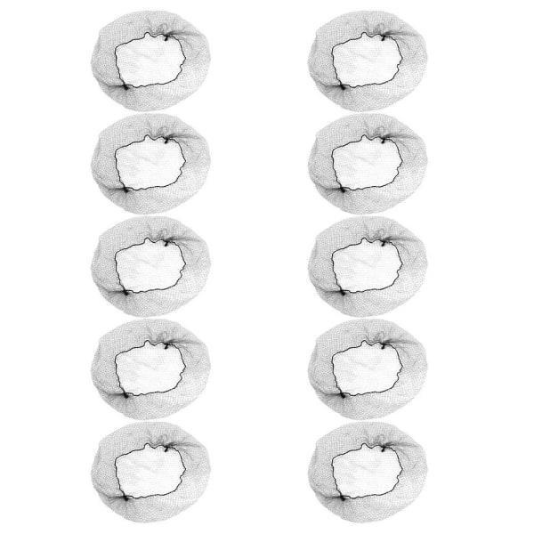 100 st svarta osynliga elastiska hårnät i stretchig nylon