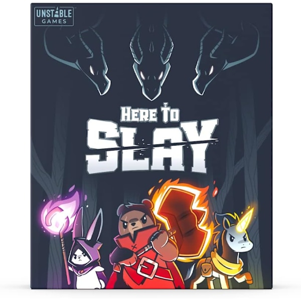 Yksisarviset | Here To Slay | Korttipeli | Ikä 14+ | 2-6 Pelaajaa | 15-90 Minuuttia Peliaikaa