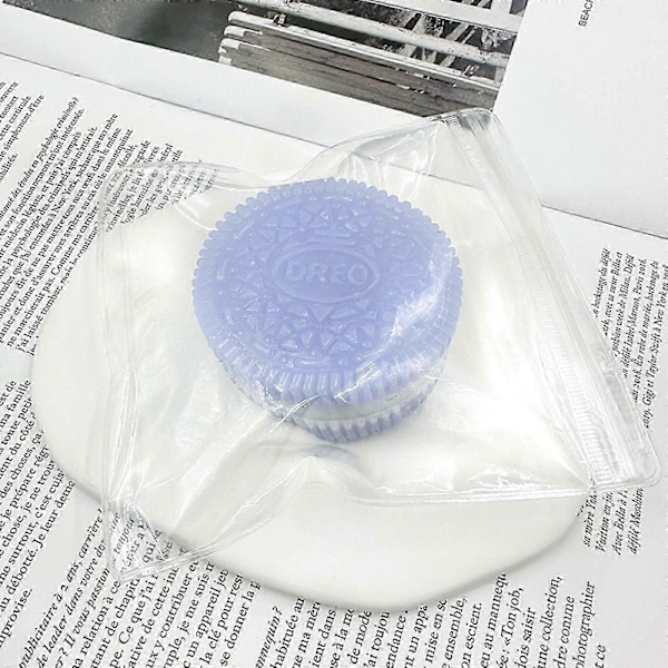 Rosa Kak-Squishy, Kex Stress Relief Leksak, Kläm Sandwich Simuleringsleksak Purple