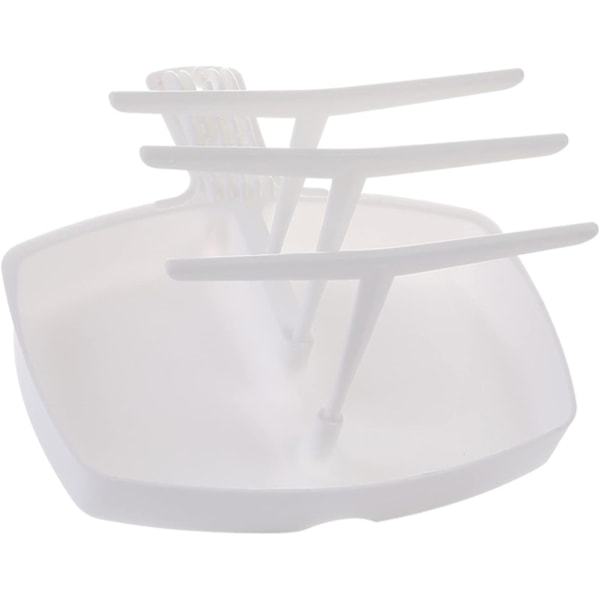 Mikrobølgeovn Bacon Rack Komfurplade med 3 Beslag, Bacon Ekstra Mikrobølgeovn Baconbakke Sprød Bacon Grill til Køkkenredskaber 23 x 22 x 13 cm
