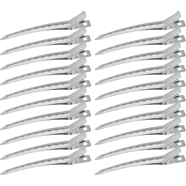 Pin Curl Clips 24 stk, Sølv Metall Hårklemmer for Styling, Klemmer, Frisørklemmer for Krøller for Hårextensions DIY Hårtilbehør (3.50 Tommer)