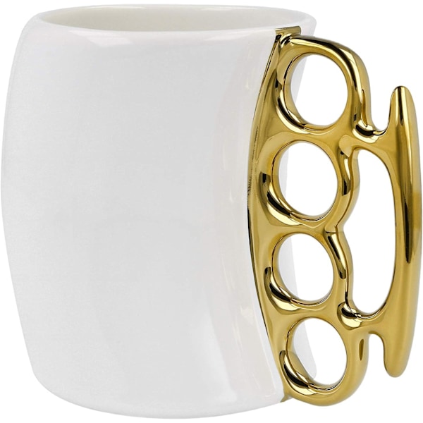 Knuckle Duster Krus, Kaffekrus, Tekande Keramisk Kop, Sjovt Krus, Venner Krus platinum