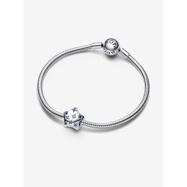 - Dristig glitrende stjerne-charm - Sterling sølv
