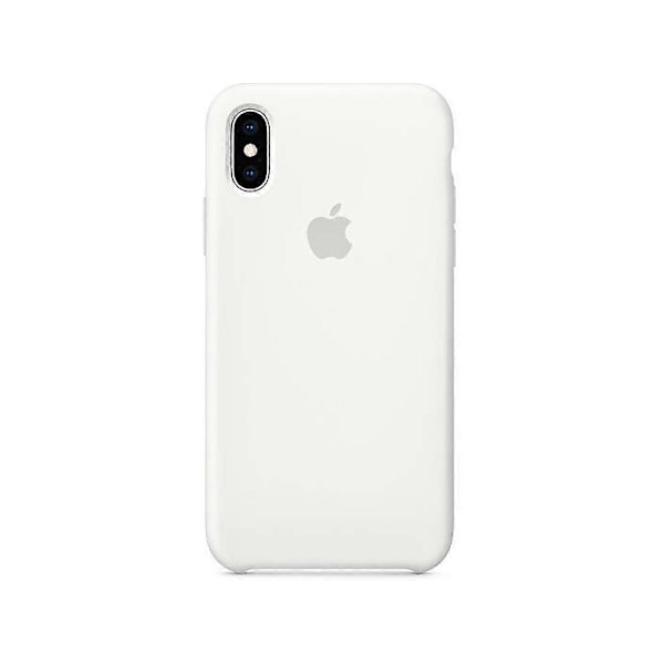 Silikonskal för iPhone X & iPhone Xs White