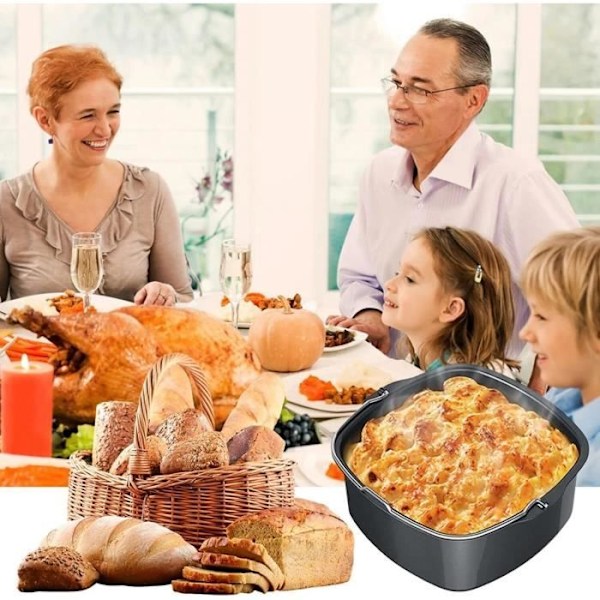 Non-stick kakform i järn - En kaka - Mått 20*20*6,8 cm - Tål maskindisk