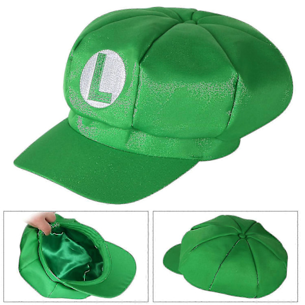 Trixes Mario ja Luigi -hattupaketti (2 kpl), punainen ja vihreä, videopelit-teema
