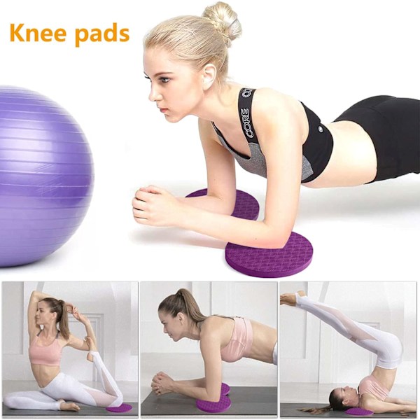 2 st yoga knäskydd, yoga knäskyddsdyna, yogadyna för knän, händer, handleder och armbågar
