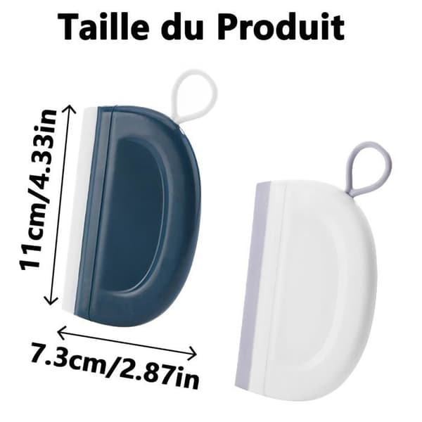 2 st Mini Rakel för Glas, Mini Duschrakel, Små Raklar, Duschskrapa, Multifunktionell Duschrakel