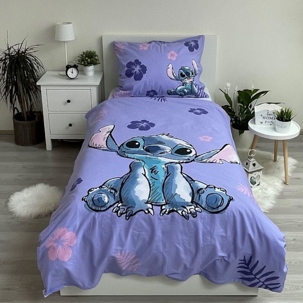 Disney Lilo & Stitch STITCH Dynetrekksett Sengetøy Sett 140x200+50x75cm