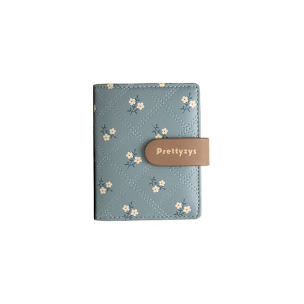 Bifold kort damepung Letvægts studerende pung Blå