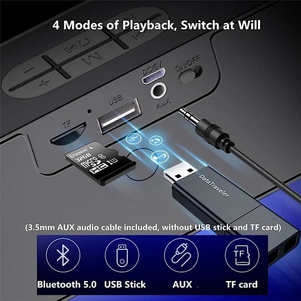 Bluetooth-kaiutin, kannettava langaton Bluetooth 5.0 -kaiutin