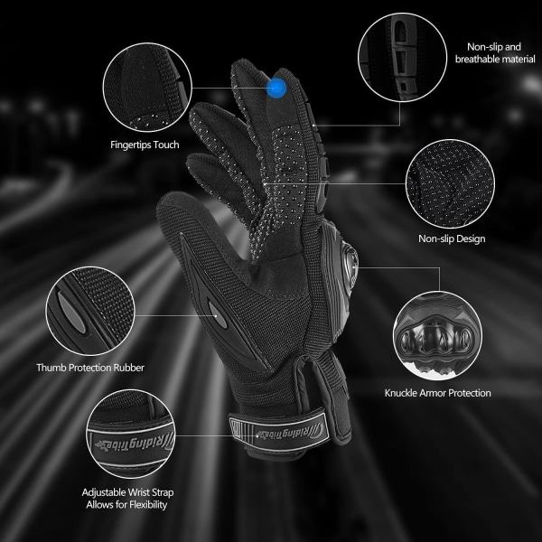 Motorcykelhandskar Taktiska handskar för män Touch Screen Motocross