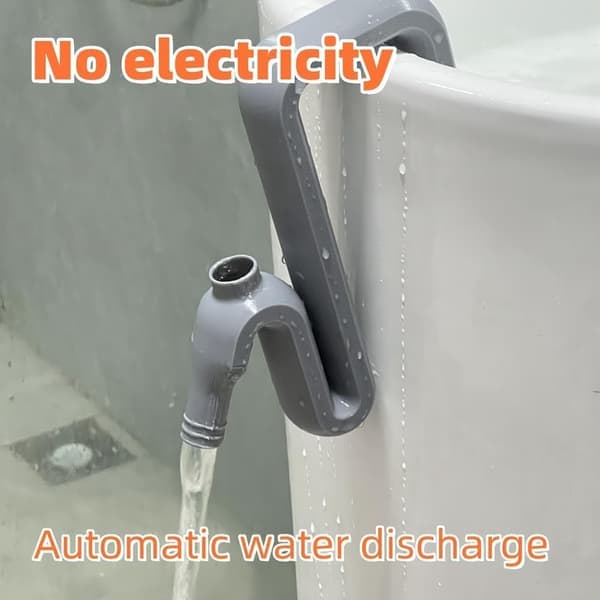 Lösningar för regnvattenöverföring och -överflöde Enkel automatisk dränering Kundvänlig design Vit + Grå