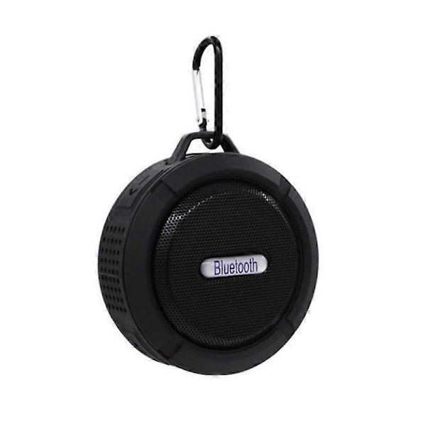 C6 Kannettava Mini Vedenpitävä Stereo Kaiutin TF Langaton Bluetooth-yhteensopiva Kaiutin JIKAIX Black
