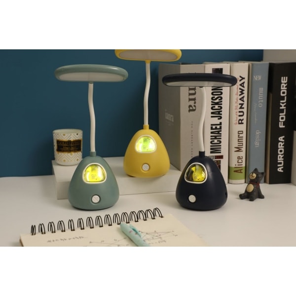 1 stk Kreativ Søt Kjæledyr Skrivebordslampe Mini USB Lading Dino