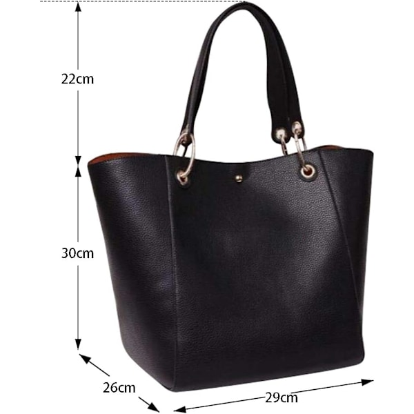 Store damehåndtasker, dametaske, PU læder crossbody taske, dame mode shopper taske til shopping, fest, rejser, arbejde Bronce