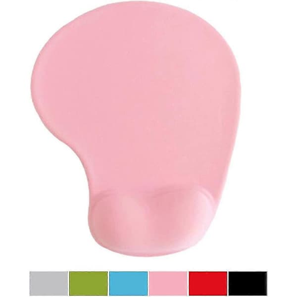 Lilla silikone gel håndledsstøtte musemåtte til bærbar desktop computer pink pink