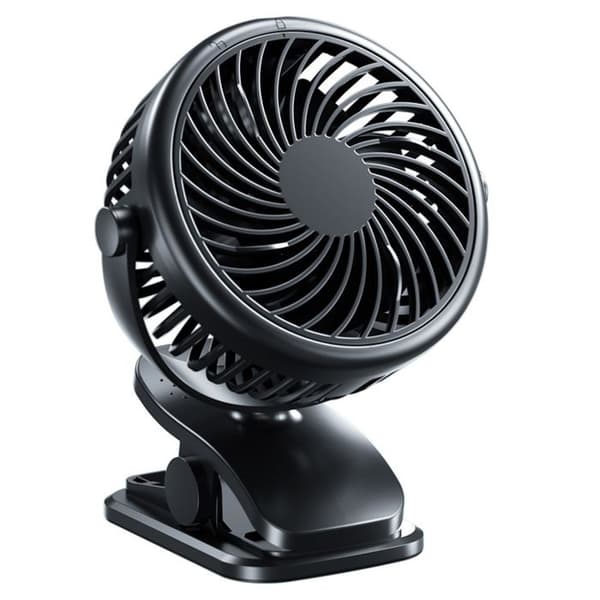 Mini skrivebordsventilator, USB 3 hastigheder, 360° rotation, velegnet til hjemmet, kontoret, udendørs.