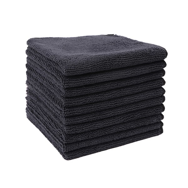 Sett med 7 mikrofiber oppvaskkluter, myke, superabsorberende og lo-frie Black