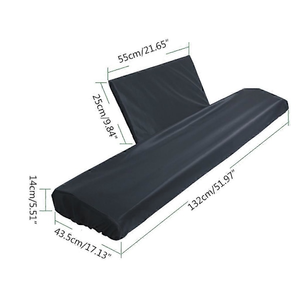 Vanntett Justerbart Piano Keyboard Trekk for 88-tangenters Keyboard Praktiske Pianotrekk