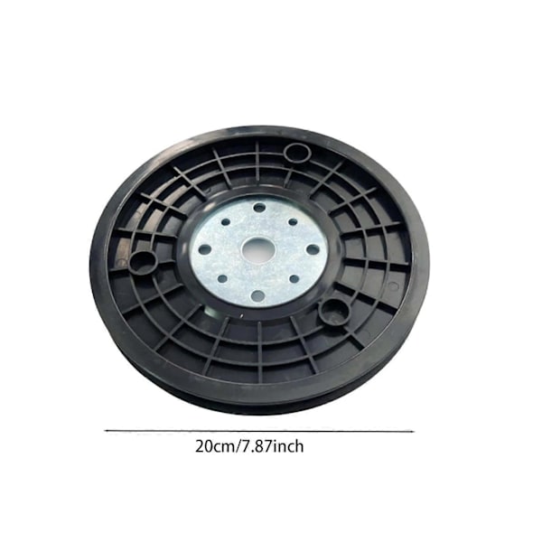 Kuntopyörän jännitysvyön levy, helppo asentaa, dynaaminen pyörän vyön pyörän levy, keltainen Black 20cm