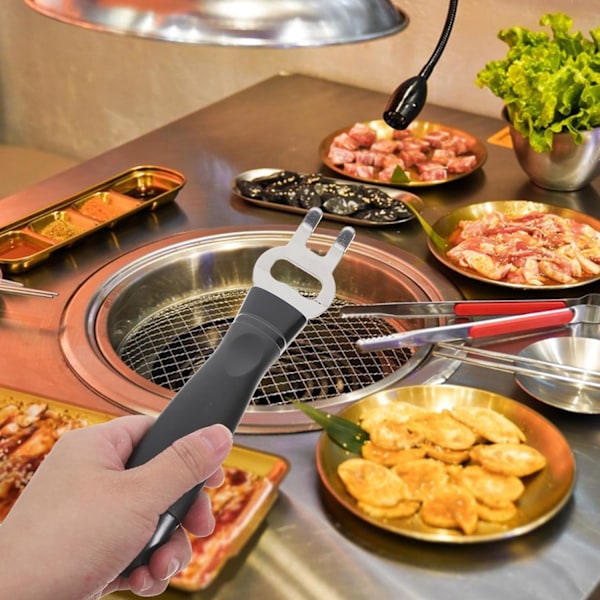 2 stk. Grillværktøj Rustfrit Stål Løfter Grillrist Løfter Madlavningsklemme Grillkrog