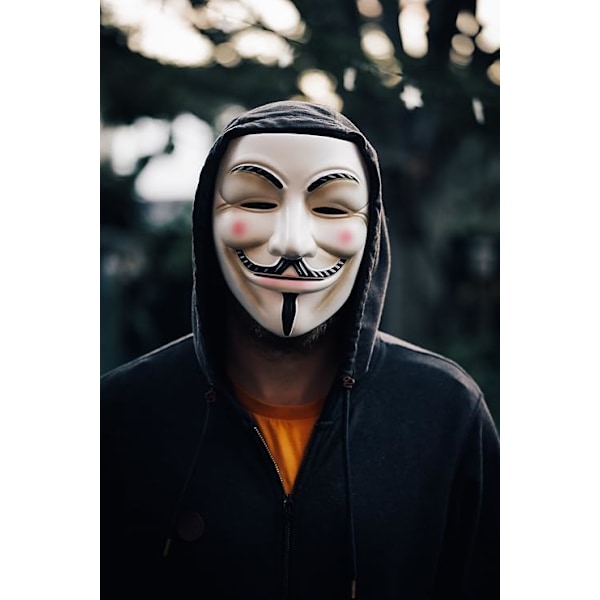 Udekit Hacker -naamarit V Vendetta anonyymi Halloween cosplay -asu juhlatarvikkeet