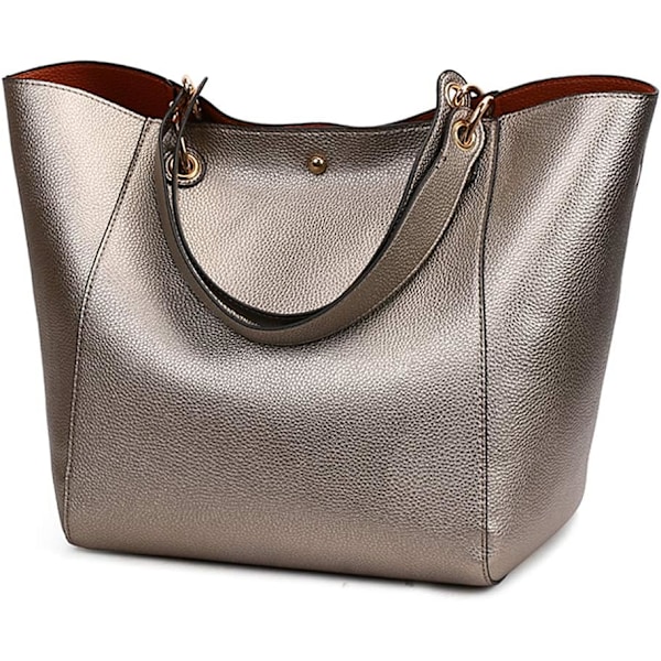 Store damehåndtasker, dametaske, PU læder crossbody taske, dame mode shopper taske til shopping, fest, rejser, arbejde Bronce