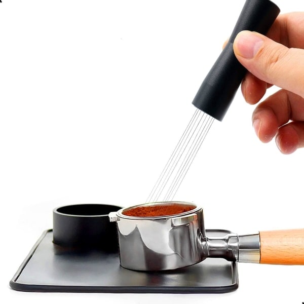 Espressokaffe-omrörare Kaffeomrörningsverktyg WDT-dispenseringsverktyg Nåldispenser Handomrörningsverktyg Black