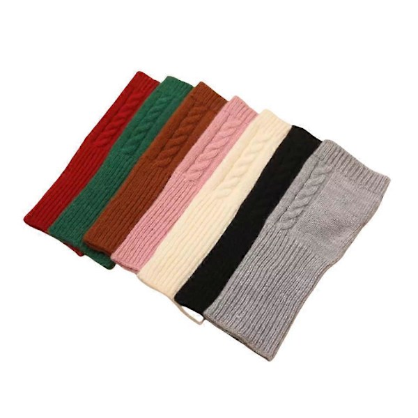 NYA Fabrikssekunder Kashmir Fingerlösa Handskar Från Turtle Doves Multicolor Beige