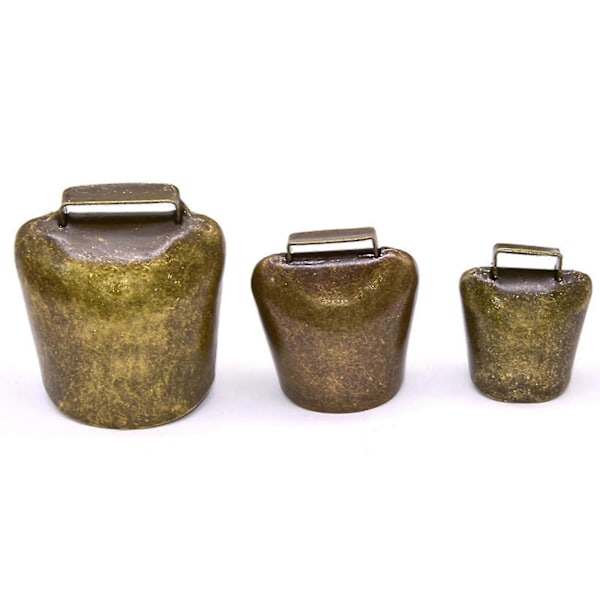 Antiikkityyliset metalliset lehmänkellot, kovat äänet tuottavat hevos-, lammas- ja karjakellot Red Bronze Medium