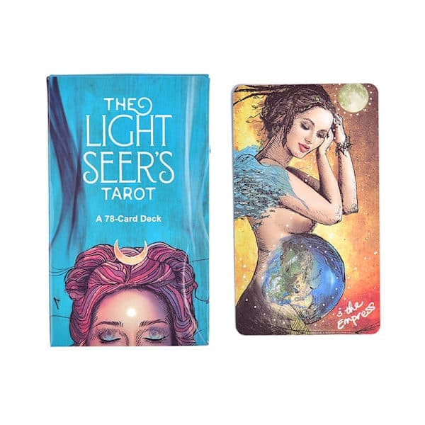 Light Seer's Tarot Deck, 78 kort tarot deck med e-guidebog, spådomsorakelkort flersproget udgave
