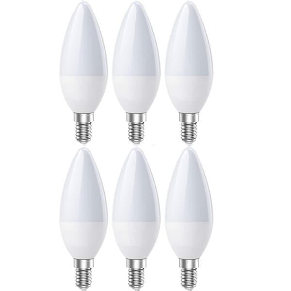 E14 LED-pærer, LED E14 lyskilde kaldhvit 6500K, 5w 60