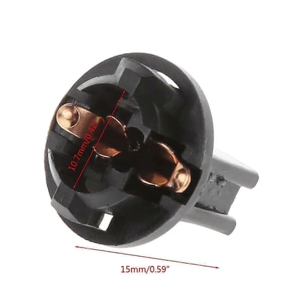 10-pak T10 Bilbelysning Sokkel Twist Lock Kile Instrumentbræt Pære Basic Edition 0327