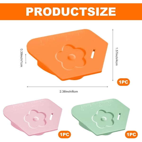 3-pak magnetisk sømguide, sytilbehør til symaskiner, polygonal sømguide, symaskinetilbehør