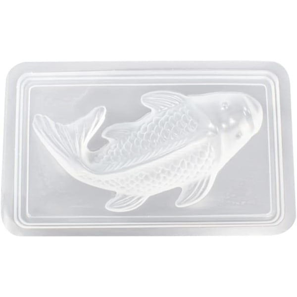 3D fisk form plastik karpe formet kage chokolade slik fondant bageform gelé budding form, fisk form, form til fisk bagning