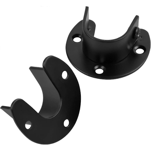 4-delt U-formet gardinstangsett med 25 mm endebraketter