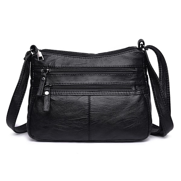 Vattenavvisande mjuka PU-läderväskor och axelväskor för kvinnor, crossbody-väska, messenger-väskor
