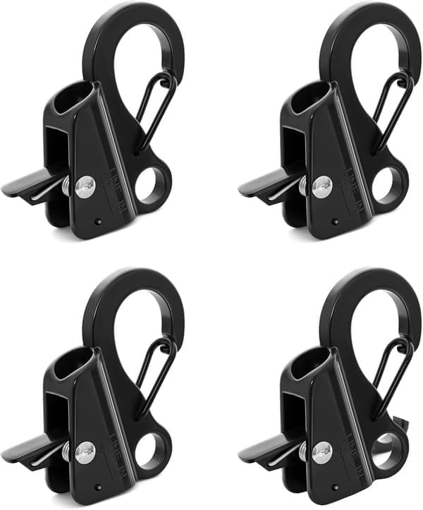 4-pak Bådfendere Clips, Bådfender Hurtigudløser Clips, Rustfri Bådbuffer Clips