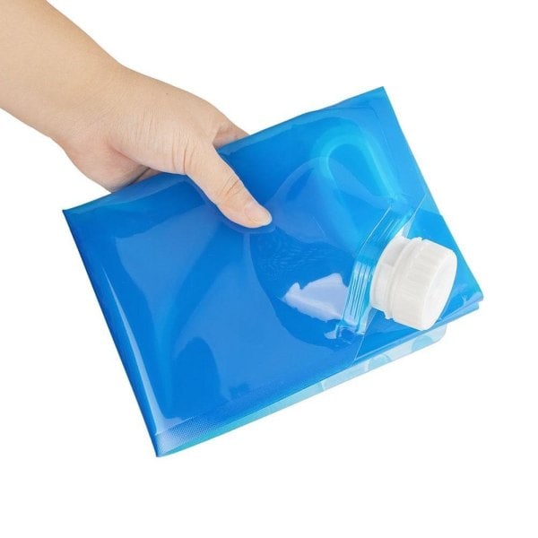 5L Vattenpåse med Kran / Vattenkanna - Vattenbehållare Transparent 1-Pack