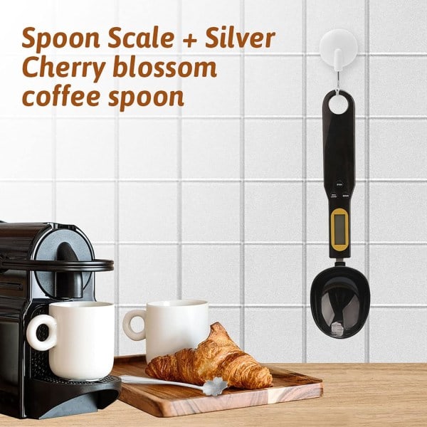 Digital skedvåg med hög precision och LCD-display, bärbar och essentiell köksgadget för dagliga måltider, bakning och mätning av husdjursmat