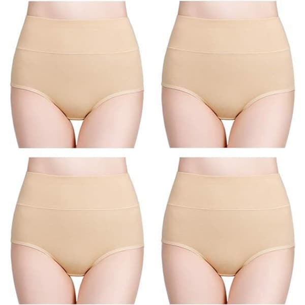 Högmidjade trosor (5-pack) Beige S Beige S Beige S