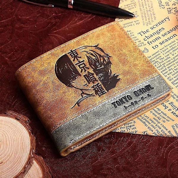 Lompakko Anime Attack On Titan PU-nahka Miesten lompakko Jiyuu no Tsubasa Lyhyt lompakko Tokyo Ghoul